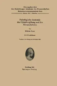 Buy Pathologische Anatomie Der Glykolvergiftung Und Des Alloxandiabetes (English, W. Doerr) — BookShops.in