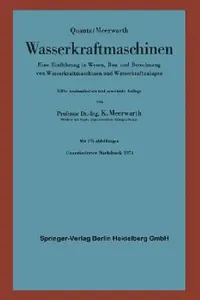 Buy Wasserkraftmaschinen (English, K. Meerwarth | L. Quantz | K. Meerwarth) — BookShops.in