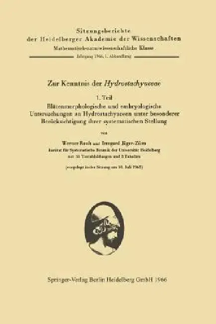 Zur Kenntnis Der Hydrostachyaceae (English, Werner Rauh | Irmgard Jäger-Zürn)