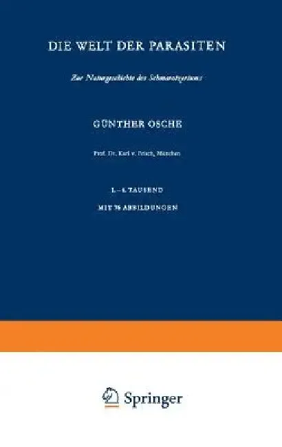 Die Welt Der Parasiten (English, G. Osche)