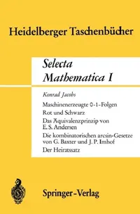 Buy Selecta Mathematica I (English, K. Jacobs | E. S. Andersen | G. Baxter) — BookShops.in