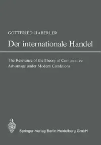 Buy Der Internationale Handel (English, Gottfried Haberler) — BookShops.in