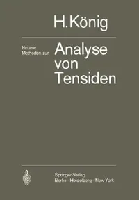 Buy Neuere Methoden Zur Analyse Von Tensiden (English, Hans König) — BookShops.in