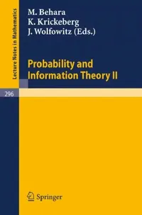 Buy Probability and Information Theory II (English, M. Behara | K. Krickeberg | J. Wolfowitz) — BookShops.in