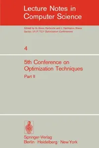 Buy Fifth Conference on Optimization Techniques. Rome 1973 (English, Roberto Conti | Antonio Ruberti) — BookShops.in