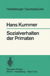 Buy Sozialverhalten Der Primaten (English, H. Kummer | K. de Sousa Ferreira) — BookShops.in