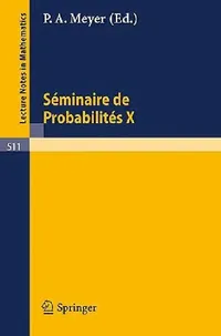 Buy Séminaire de Probabilités X (English, P. -A Meyer) — BookShops.in