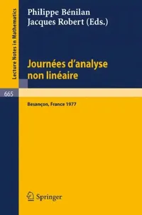 Buy Journees d'Analyse Non Lineaire (English, Philippe Bénilan | Jacques Robert) — BookShops.in