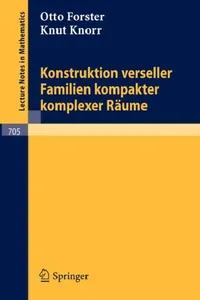Buy Konstruktion Verseller Familien Kompakter Komplexer Räume (English, Otto Forster | Knut Knorr) — BookShops.in