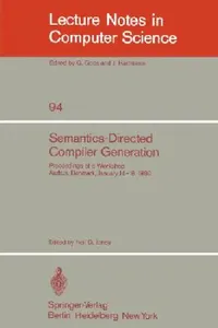 Buy Semantics-Directed Compiler Generation (English, N. D. Jones) — BookShops.in
