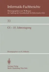 Buy GI -- 10. Jahrestagung (English, R. Wilhelm) — BookShops.in