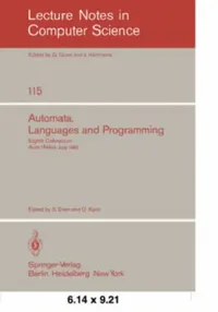 Buy Automata, Languages and Programming | by S. Even | O. Kariv | Springer | by S. Even | O. Kariv | Springer | by S. Even | O. Kariv | Springer | by S. Even | O. Kariv | Springer | by S. Even | O. Kariv | Springer | by S. Even | O. Kariv | Springer | by S. Even | O. Kariv | Springer | by S. Even | O. Kariv | Springer | by S. Even | O. Kariv | Springer | by S. Even | O. Kariv | Springer | by S. Even | O. Kariv | Springer | by S. Even | O. Kariv | Springer | by S. Even | O. Kariv | Springer | by S. E — BookShops.in