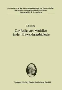 Buy Zur Rolle Von Modellen in Der Entwicklungsbiologie (English, S. Berking) — BookShops.in
