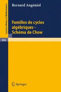 Buy Familles de Cycles Algebriques - Schema de Chow (English, Bernard Angeniol) — BookShops.in