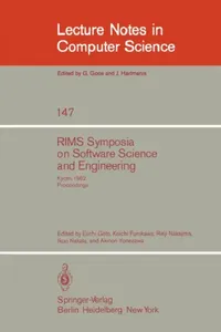 Buy Rims Symposium on Software Science and Engineering (English, E. Goto | K. Furukawa | R. Nakajima) — BookShops.in