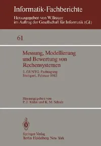 Buy Messung, Modellierung Und Bewertung Von Rechensystemen (English, P. J. Kühn | K. M. Schulz) — BookShops.in