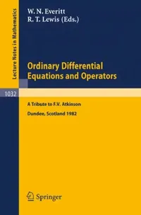 Buy Ordinary Differential Equations and Operators (English, W. N. Everitt | R. T. Lewis) — BookShops.in