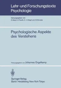Buy Psychologische Aspekte Des Verstehens (English, J. Engelkamp) — BookShops.in