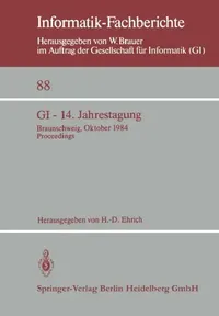 Buy GI -- 14. Jahrestagung (English, H. -D Ehrich) — BookShops.in