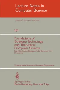 Buy Foundations of Software Technology and Theoretical Computer Science | by M. Joseph | R. Shyamasundar | Springer | by M. Joseph | R. Shyamasundar | Springer | by M. Joseph | R. Shyamasundar | Springer | by M. Joseph | R. Shyamasundar | Springer | by M. Joseph | R. Shyamasundar | Springer | by M. Joseph | R. Shyamasundar | Springer | by M. Joseph | R. Shyamasundar | Springer | by M. Joseph | R. Shyamasundar | Springer | by M. Joseph | R. Shyamasundar | Springer — BookShops.in