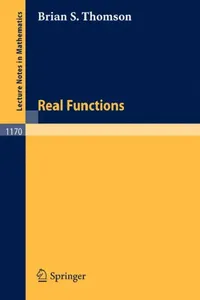 Buy Real Functions (English, Brian S. Thomson) — BookShops.in