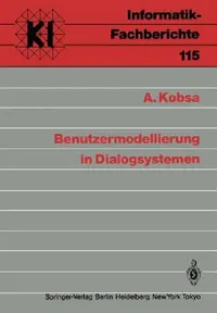 Buy Benutzermodellierung in Dialogsystemen (English, A. Kobsa) — BookShops.in