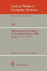 Buy Mathematical Foundations of Computer Science 1986 (English, Jozef Gruska | Branislav Rovan | Juraj Wiedermann) — BookShops.in