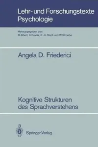 Buy Kognitive Strukturen Des Sprachverstehens (English, Angela D. Friederici) — BookShops.in