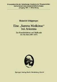 Buy Eine "Summa Medicinae" Bei Avicenna (English, Heinrich Schipperges) — BookShops.in