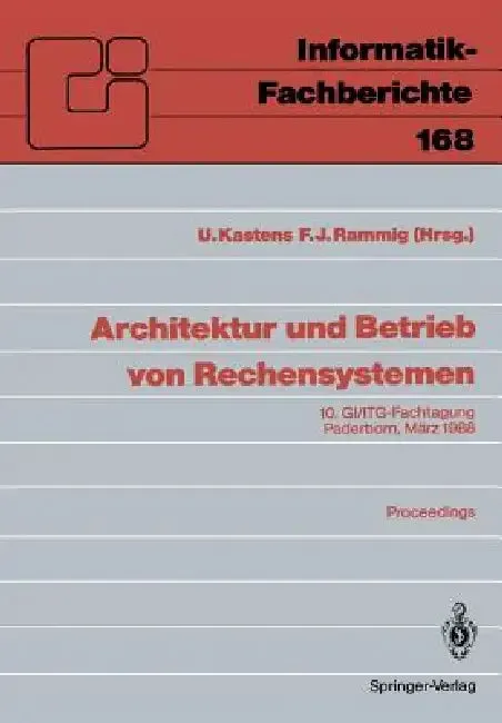 Architektur Und Betrieb Von Rechensystemen (English, Uwe Kastens | Franz Josef Rammig)