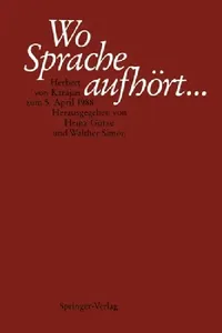 Buy Wo Sprache Aufhört.... (English, Heinz Götze | Walther Simon) — BookShops.in