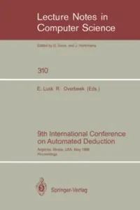 Buy 9th International Conference on Automated Deduction (English, Ewing Lusk | Ross Overbeek) — BookShops.in