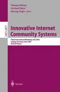 Buy Innovative Internet Community Systems (English, Thomas Böhme | Gerhard Heyer | Herwig Unger) — BookShops.in