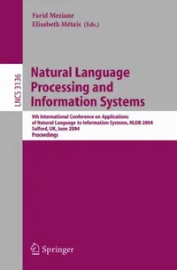 Buy Natural Language Processing and Information Systems (English, Farid Meziane | Elizabeth Métais) — BookShops.in