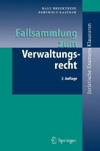 Buy Fallsammlung Zum Verwaltungsrecht (English, M. Bach | Ralf Brinktrine | R. Thomas) — BookShops.in