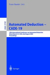 Buy Automated Deduction - Cade-19 (English, Franz Baader) — BookShops.in