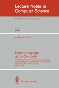 Buy Natural Language at the Computer (English, Albrecht Blaser) — BookShops.in