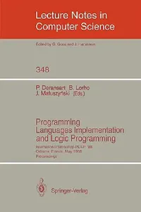 Buy Programming Languages Implementation and Logic Programming (English, Pierre Deransart | Bernard Lorho | Jan Maluszynski) — BookShops.in