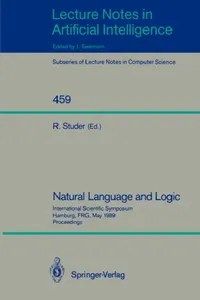 Buy Natural Language and Logic (English, Rudi Studer) — BookShops.in