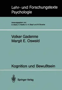 Buy Kognition Und Bewußtsein (English, Volker Gadenne | Margit E. Oswald) — BookShops.in