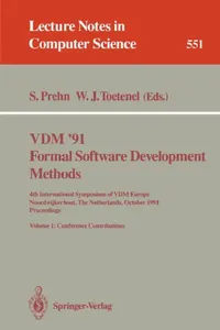 Buy VDM '91. Formal Software Development Methods. 4th International Symposium of VDM Europe, Noordwijker | by Soren Prehn | Hans Toetenel | Springer | by Soren Prehn | Hans Toetenel | Springer | by Soren Prehn | Hans Toetenel | Springer | by Soren Prehn | Hans Toetenel | Springer | by Soren Prehn | Hans Toetenel | Springer | by Soren Prehn | Hans Toetenel | Springer — BookShops.in