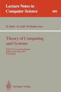 Buy Theory of Computing and Systems (English, Danny Dolev | Zvi Galil | Michael Rodeh) — BookShops.in