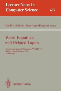 Buy Word Equations and Related Topics (English, Habib Abdulrab | Jean-Pierre Pecuchet) — BookShops.in