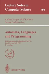 Buy Automata, Languages and Programming | by Andrzej Lingas | Rolf Karlsson | Svante Carlsson | Springer | by Andrzej Lingas | Rolf Karlsson | Svante Carlsson | Springer | by Andrzej Lingas | Rolf Karlsson | Svante Carlsson | Springer | by Andrzej Lingas | Rolf Karlsson | Svante Carlsson | Springer | by Andrzej Lingas | Rolf Karlsson | Svante Carlsson | Springer | by Andrzej Lingas | Rolf Karlsson | Svante Carlsson | Springer | by Andrzej Lingas | Rolf Karlsson | Svante Carlsson | Springer | by Andr — BookShops.in