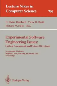 Buy Experimental Software Engineering Issues (English, H. Dieter Rombach | Victor R. Basili | Richard W. Selby) — BookShops.in