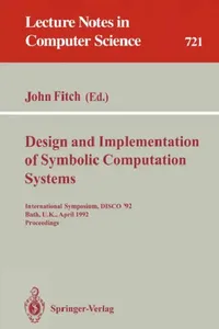 Buy Design and Implementation of Symbolic Computation Systems (English, John Fitch) — BookShops.in