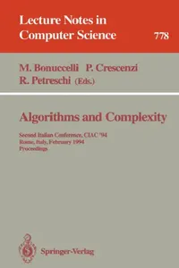 Buy Algorithms and Complexity (English, Maurizio Bonuccelli | Pierluigi Crescenzi | Rossella Petreschi) — BookShops.in