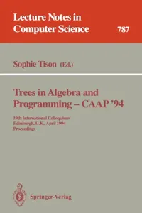 Buy Trees in Algebra and Programming - Caap '94 (English, Sophie Tison) — BookShops.in