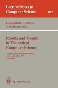 Buy Results and Trends in Theoretical Computer Science (English, Juliani Karhumäki | Hermann Maurer | Grzegorz Rozenberg) — BookShops.in