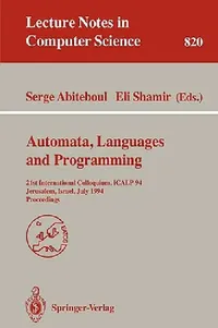 Buy Automata, Languages, and Programming (English, Serge Abiteboul | Eli Shamir) — BookShops.in